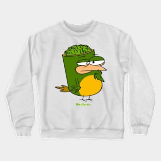 Birdbrain Design for Bird Lovers Crewneck Sweatshirt